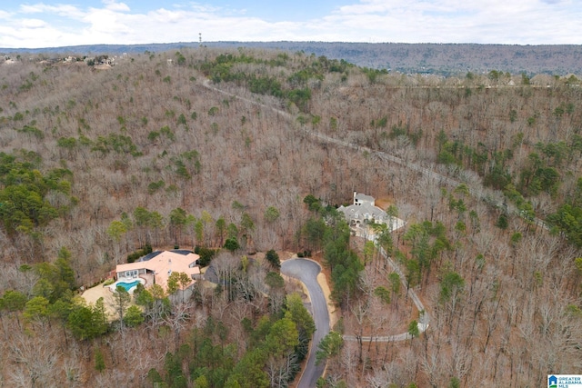 4035 Saint Charles Dr, Hoover, AL 35242 - aerial view of property and surrounding area featuring a forest