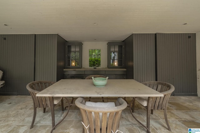 view of patio with outdoor dining space