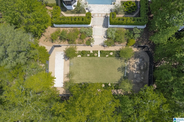 view from above of property