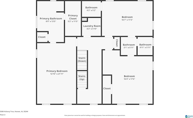 5308 Hickory Trce, Hoover, AL 35244 - floor plan / room layout