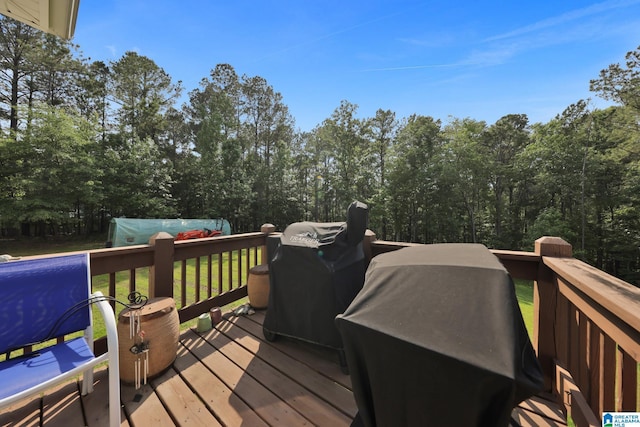 154 Baron Dr, Chelsea, AL 35043 - deck with view of scattered trees