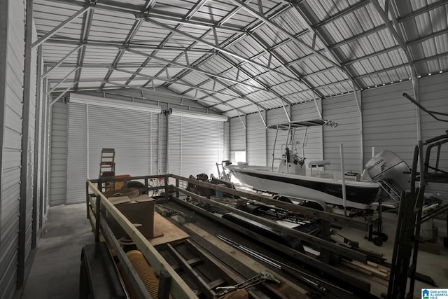154 Baron Dr, Chelsea, AL 35043 - garage featuring metal wall