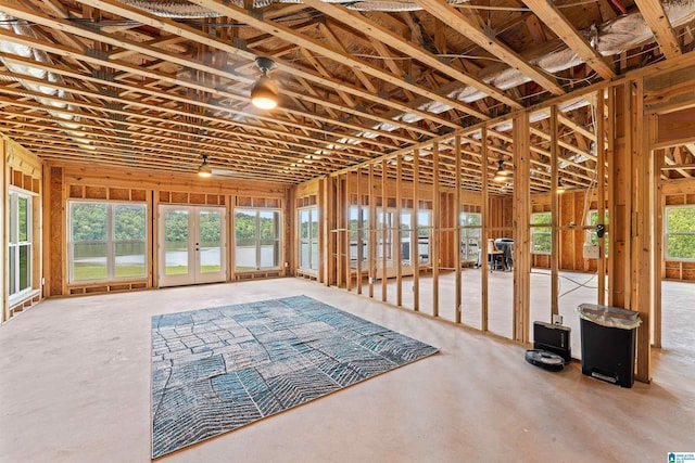 7 Stillwaters Trl, Sylacauga, AL 35151 - misc room with concrete floors and french doors