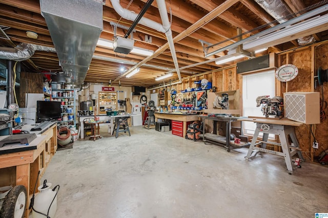 254 Macdonald Lake Rd, Springville, AL 35146 - below grade area featuring a workshop area