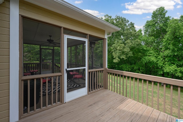 254 Macdonald Lake Rd, Springville, AL 35146 - deck with a sunroom and a yard