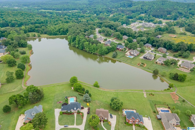 254 Macdonald Lake Rd, Springville, AL 35146 - aerial perspective of suburban area with a large body of water