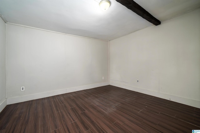 415 Thomas St, Warrior, AL 35180 - unfurnished room with dark wood-style flooring and baseboards