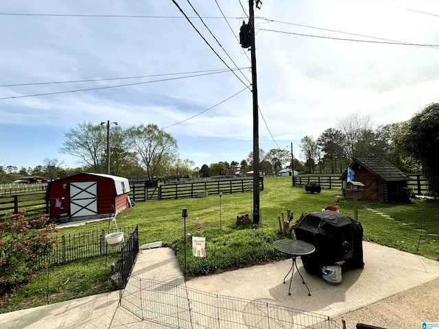 1080 Garmon Rd, Gadsden, AL 35901 - view of yard with a storage shed, an outdoor structure, and a patio area
