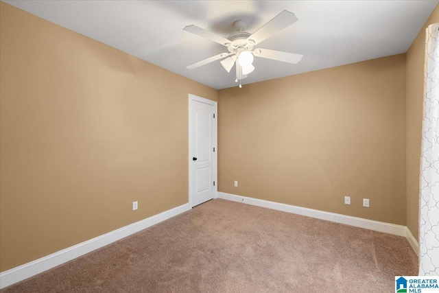 201 Hidden Meadows Dr, Hayden, AL 35079 - carpeted empty room with ceiling fan and baseboards
