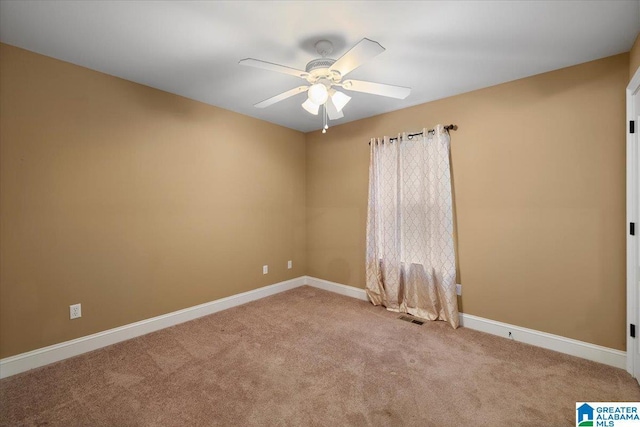 201 Hidden Meadows Dr, Hayden, AL 35079 - unfurnished room featuring ceiling fan, carpet, and baseboards