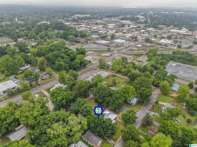 aerial perspective of suburban area