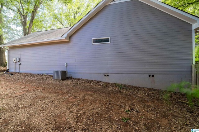1834 Brandon Way, Bessemer, AL 35022 - view of side of property with crawl space and central AC