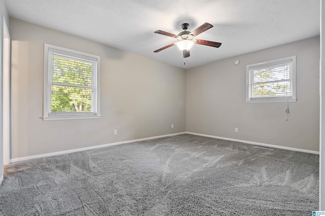 402 S 8th St, Gadsden, AL 35901 - carpeted spare room featuring ceiling fan and baseboards