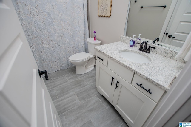 90 Landing Chase, Wedowee, AL 36278 - bathroom with toilet, tile patterned floors, and vanity