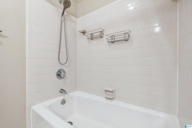 full bath with bathing tub / shower combination