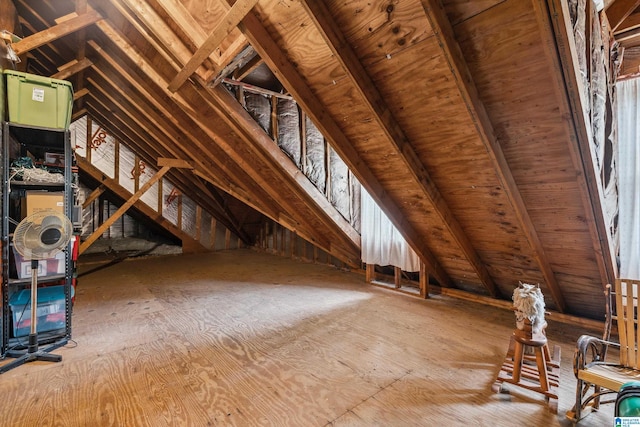 view of attic