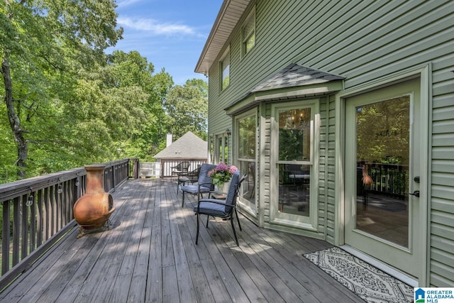1408 W Acorn Way, Mount Olive, AL 35117 - view of wooden deck