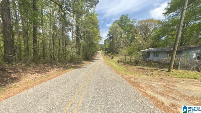 view of asphalt road