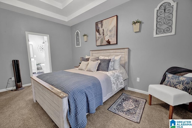 201 Paw Path Ln, Blountsville, AL 35031 - carpeted bedroom with baseboards and ensuite bathroom
