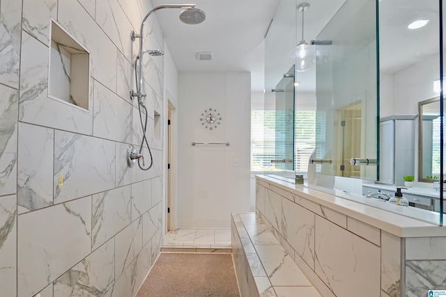 2126 Raines Run, Birmingham, AL 35242 - bathroom with tiled shower and plenty of natural light