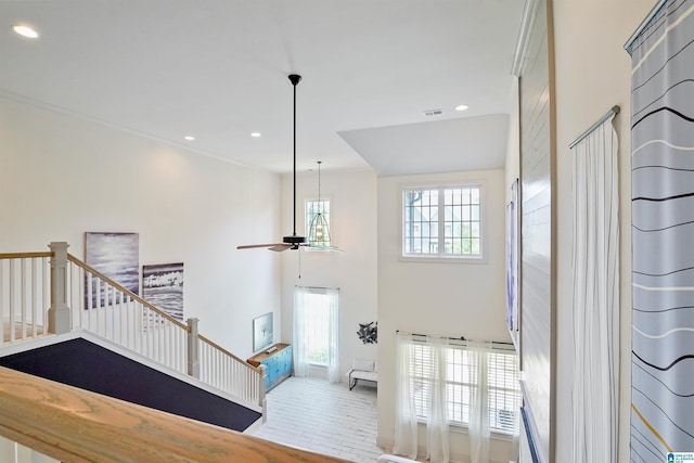 2126 Raines Run, Birmingham, AL 35242 - stairway with recessed lighting and ceiling fan