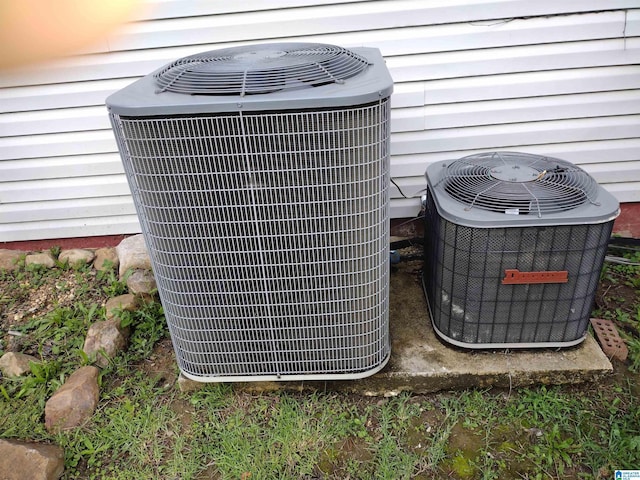 exterior view of central air condition unit