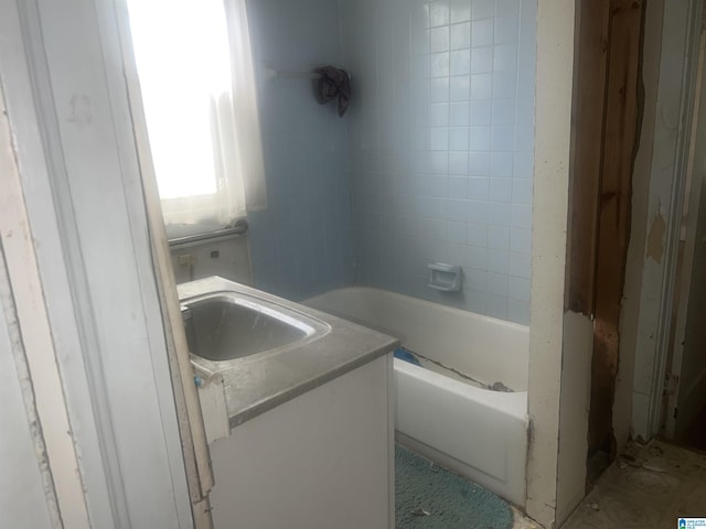full bathroom with vanity
