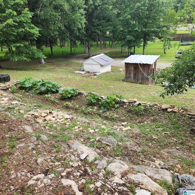 18981 Remlap Dr, Remlap, AL 35133 - view of grassy yard with a storage unit
