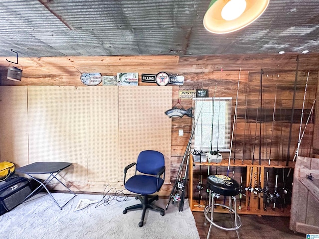 18981 Remlap Dr, Remlap, AL 35133 - home office with wood walls