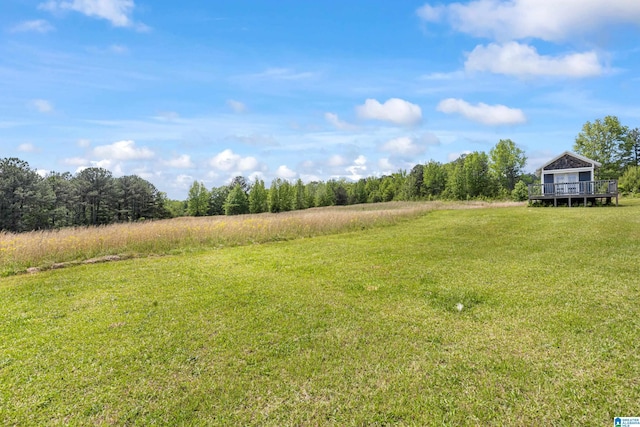 390 Chamblee Ln, Warrior, AL 35180 - view of grassy yard featuring a deck and a view of rural / pastoral area
