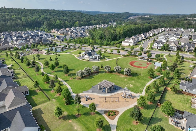 2829 Falliston Ln, Hoover, AL 35244 - aerial perspective of suburban area featuring a forest