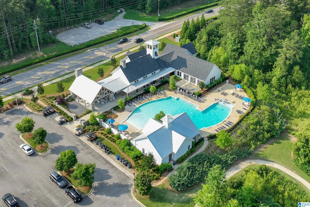 2829 Falliston Ln, Hoover, AL 35244 - bird's eye view of a pool area