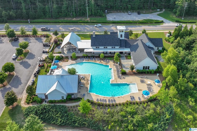 2829 Falliston Ln, Hoover, AL 35244 - drone / aerial view of a pool