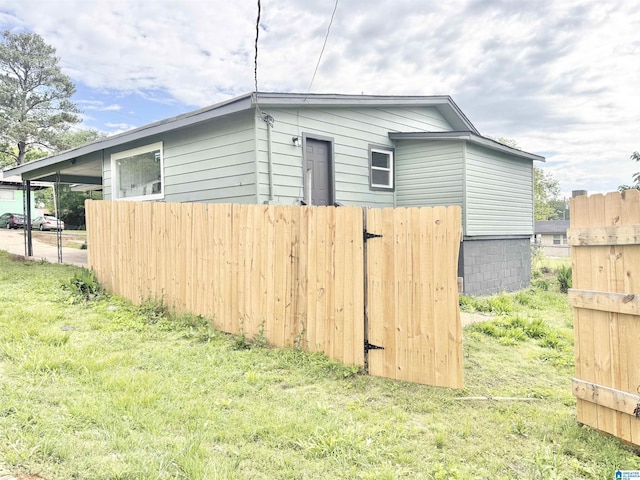 view of side of property