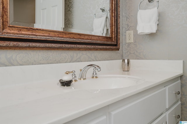 1209 29th St S, Birmingham, AL 35205 - bathroom featuring vanity and wallpapered walls