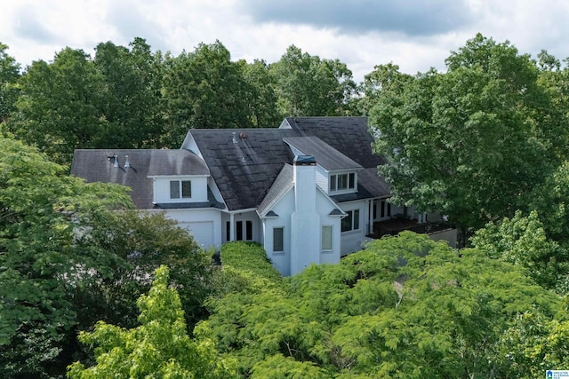 view of subject property
