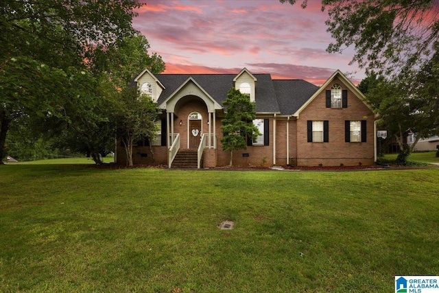 110 Drexal Dr, Oneonta, AL 35121 - traditional home featuring crawl space, brick siding, and a front lawn