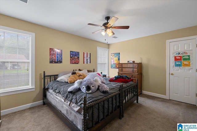 110 Drexal Dr, Oneonta, AL 35121 - bedroom featuring multiple windows, carpet floors, and baseboards