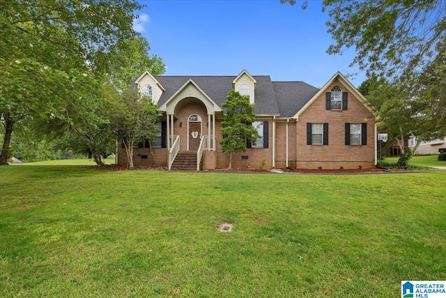 110 Drexal Dr, Oneonta, AL 35121 - traditional-style house with crawl space, a front lawn, and brick siding