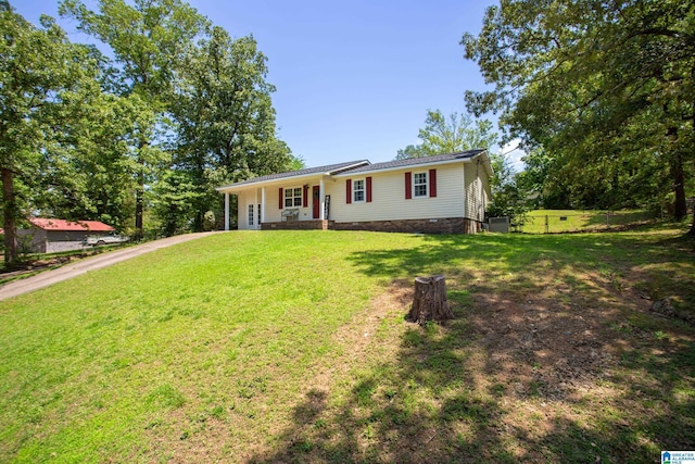 76 Pine Tree Ln, Alexandria, AL 36250 - ranch-style home with covered porch