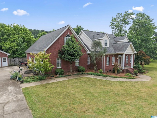 13688 Remlap Dr, Remlap, AL 35133 - view of front of property with brick siding, covered porch, and roof with shingles