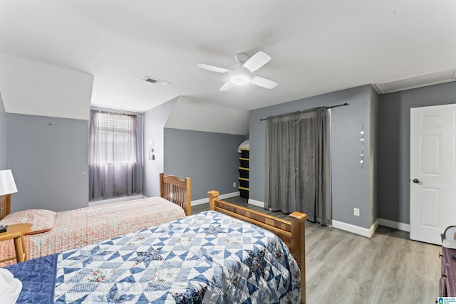 13688 Remlap Dr, Remlap, AL 35133 - bedroom with light wood finished floors, baseboards, and ceiling fan