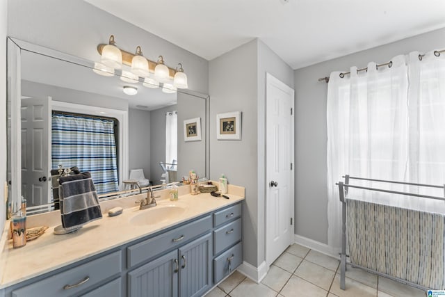 13688 Remlap Dr, Remlap, AL 35133 - bathroom with tile patterned flooring, vanity, toilet, and baseboards