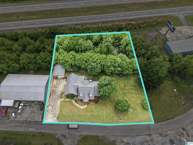 13688 Remlap Dr, Remlap, AL 35133 - aerial view of property's location with property parcel outlined and a highway