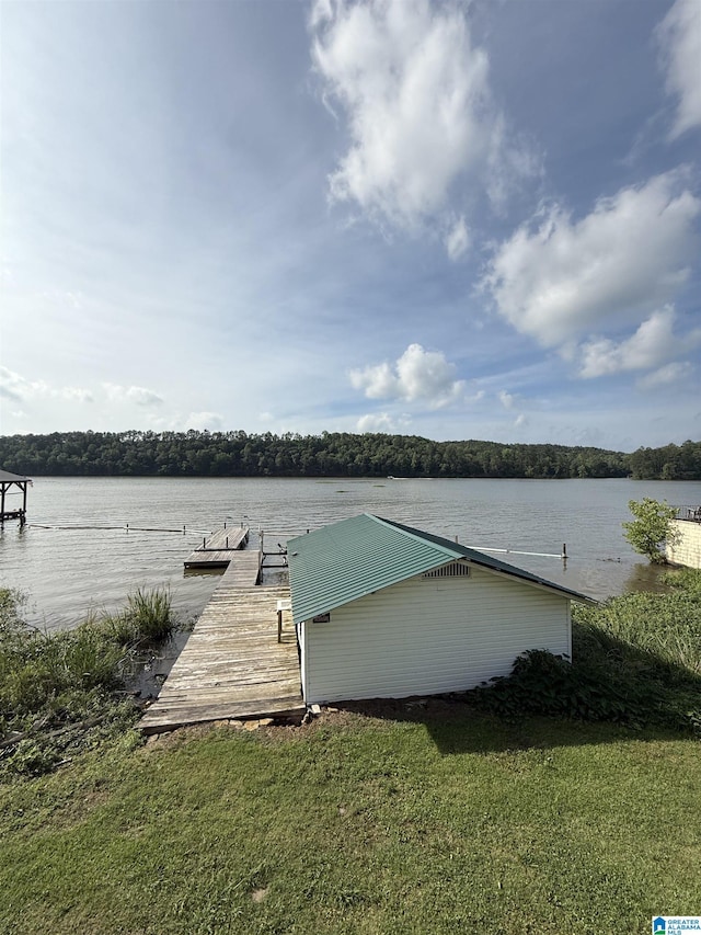 829 Higgs Dr, Adger, AL 35006 - dock with a water view and a yard