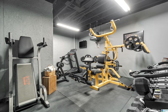 view of workout room