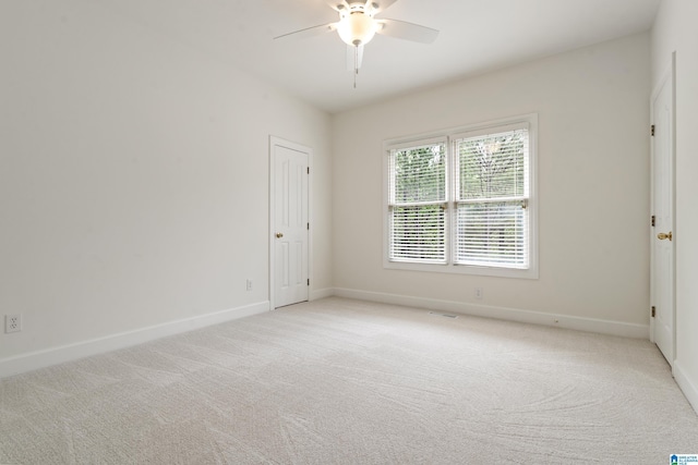 175 Sunhill Rd, Remlap, AL 35133 - empty room featuring a ceiling fan, baseboards, and light colored carpet