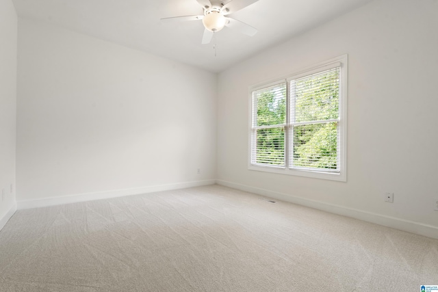 175 Sunhill Rd, Remlap, AL 35133 - empty room featuring light colored carpet, baseboards, and a ceiling fan