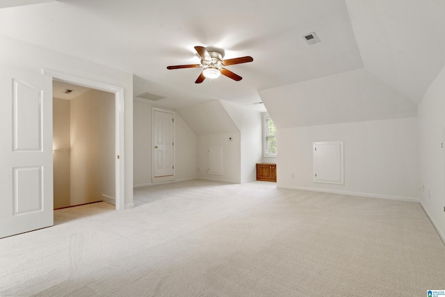 175 Sunhill Rd, Remlap, AL 35133 - bonus room with ceiling fan, light colored carpet, lofted ceiling, and baseboards