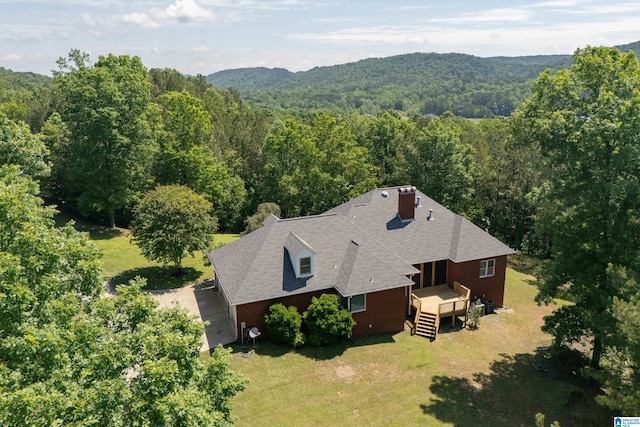 175 Sunhill Rd, Remlap, AL 35133 - view from above of property with a forest and a mountain backdrop